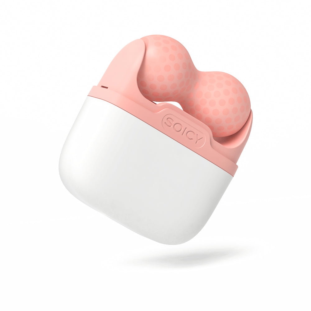 Rosa Ice Roller Soicy S30 per massaggio e drenaggio linfatico, progettato per ridurre il gonfiore e migliorare l'elasticità della pelle.