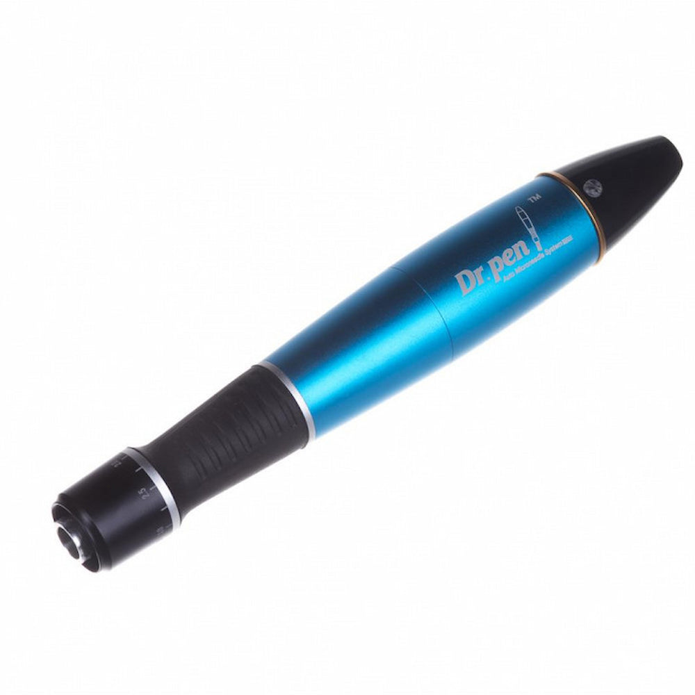 Dr. Pen A1 penna blu microneedling per trattamenti cutanei professionali e stimolazione del collagene.
