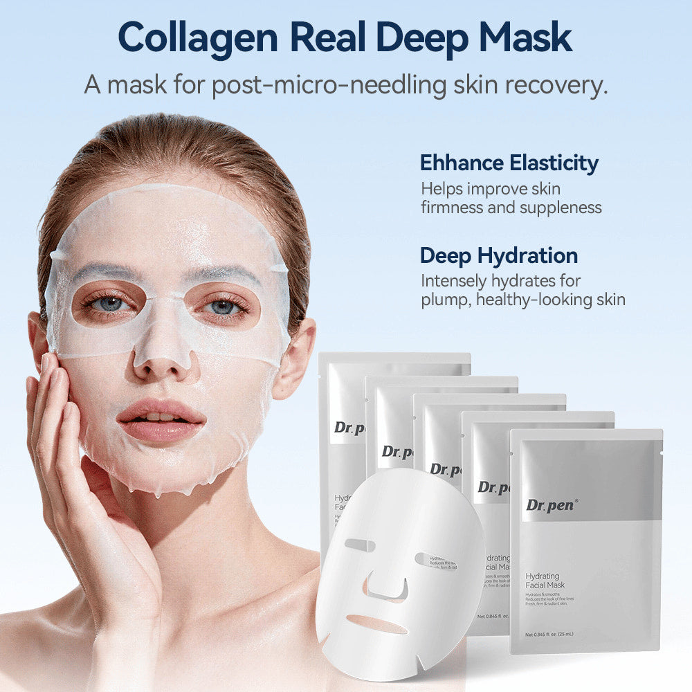 Dr. Pen MIS20 maschera viso idratante da usare dopo la micro-infusione e che aiuta a idratare la pelle nonché a migliorare l’elasticità e la tonicità cutanea.